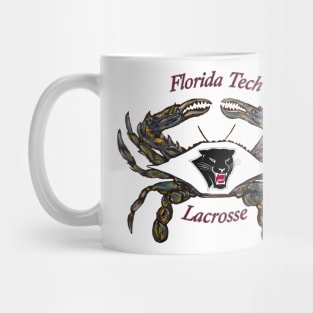 Florida Tech Lax Crab white Mug